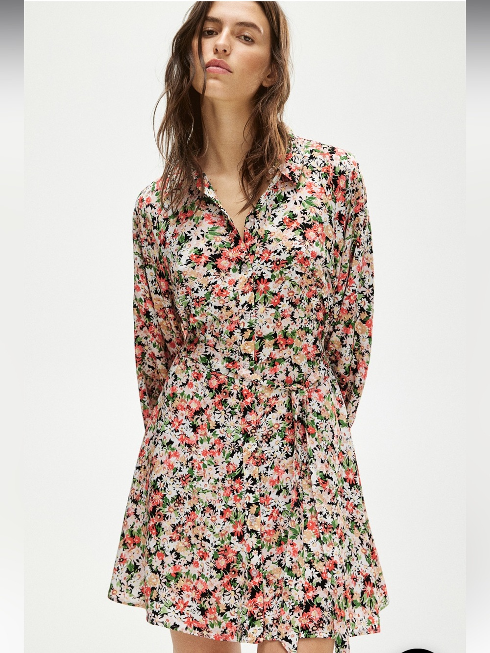 H&M Floral Shirt Dress